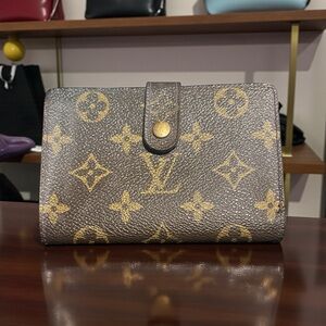 Louis Vuitton Monogram Kisslock Porte Monnaie Billets Viennois Wallet